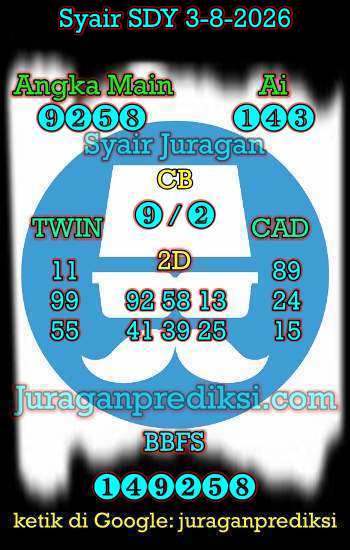 prediksi sdy 3 Agustus 2026, syair sdy hari ini senin 3-8-2026, prediksi syair sydney 3 Agustus 2026, prediksi sdy jp jitu dan akurat