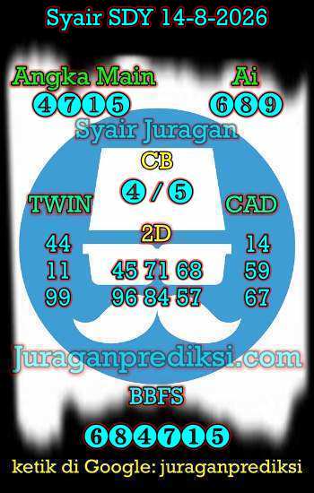 prediksi sdy 14 Agustus 2026, syair sdy hari ini jumat 14-8-2026, prediksi syair sydney 14 Agustus 2026, prediksi sdy jp jitu dan akurat