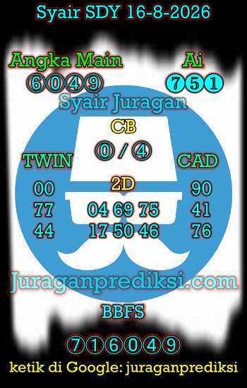 prediksi sdy 16 Agustus 2026, syair sdy hari ini minggu 16-8-2026, prediksi syair sydney 16 Agustus 2026, prediksi sdy jp jitu dan akurat