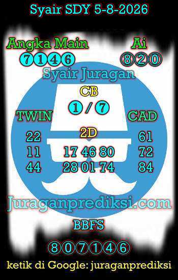 prediksi sdy 5 Agustus 2026, syair sdy hari ini rabu 5-8-2026, prediksi syair sydney 5 Agustus 2026, prediksi sdy jp jitu dan akurat
