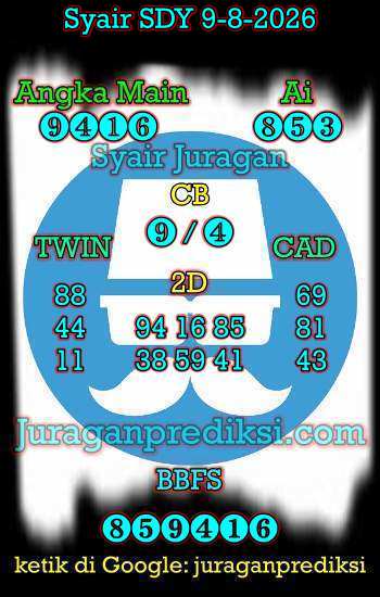 prediksi sdy 9 Agustus 2026, syair sdy hari ini minggu 9-8-2026, prediksi syair sydney 9 Agustus 2026, prediksi sdy jp jitu dan akurat